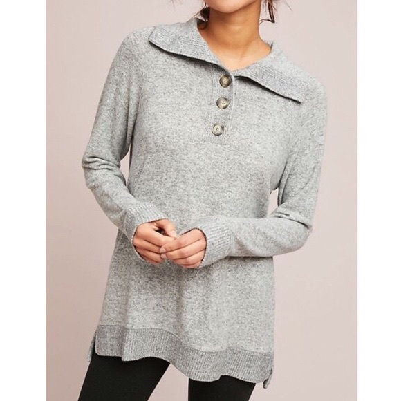 ANTHROPOLOGIE WEEKENDER CLOUDFLEECE PULLOVER SZ M - Picture 2 of 7